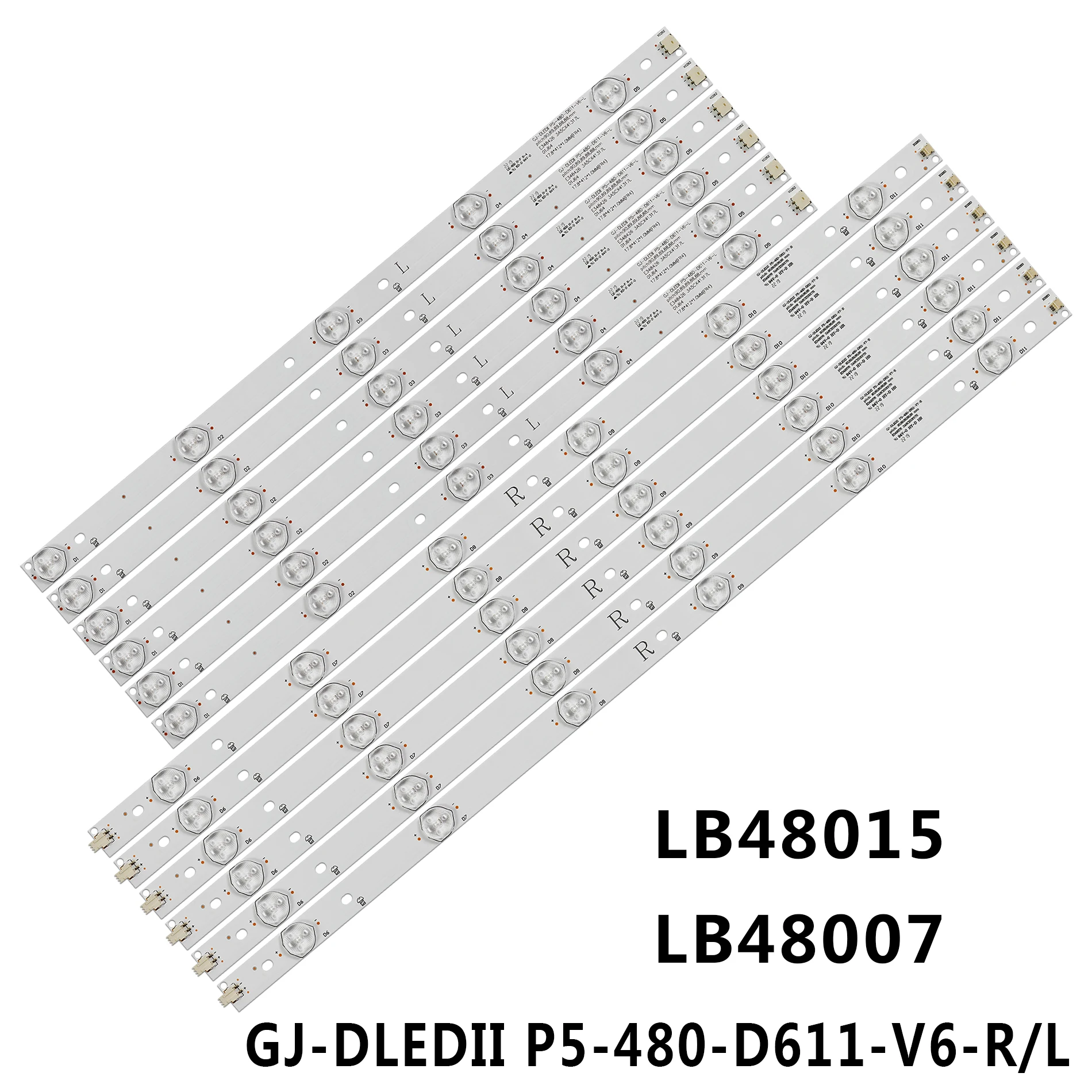 Tira de Retroiluminação Led para Planar 48pft4100 12 48pft4100 60 48pft5500 12 48pfg5000 78 Bdl4830ql 00 Sl4851 Th48lfe8c