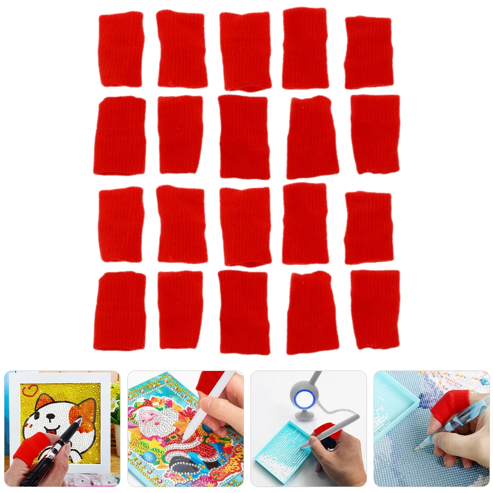 

20 Pcs Protective Case Finger Cot Tools Drawing Cover Nylon Sleeves