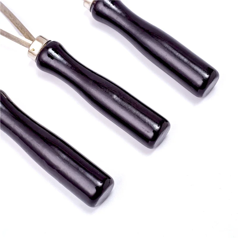 3Pcs Pottery Clay Sculpture Big Loop Tool Clay Scraper Sculping Modelling Tool Wood Handle Ceramics Trimming Carving Tools