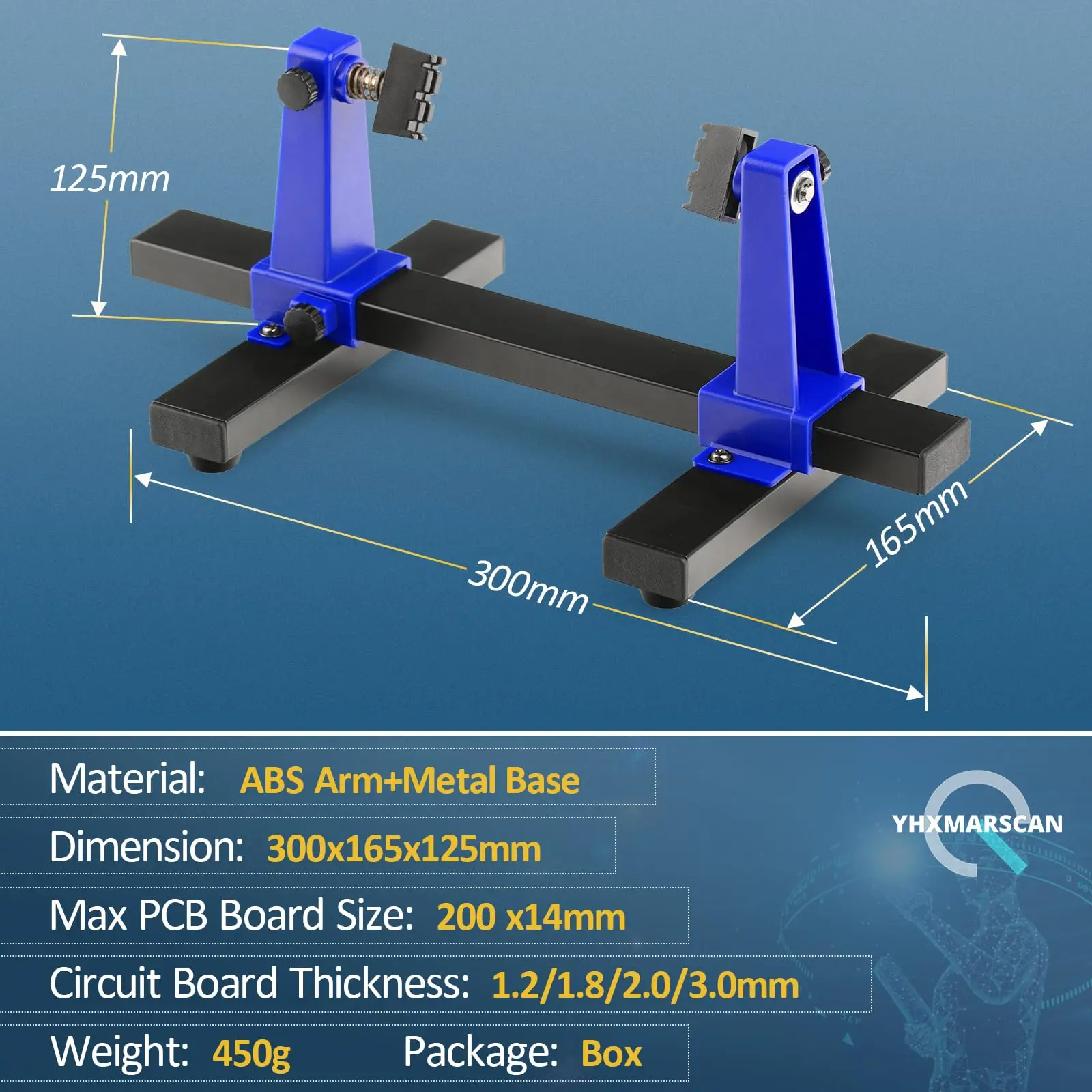 조절식 PCB 보드 거치대 도구, 360 ° 회전 인쇄 회로 기판 납땜 스탠드 클램프, 전자 유지 보수 보조 고정장치