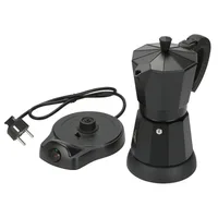 Nouveau 220V 300ml aluminium électrique moka Pot cafetière italienne ménage rapide et pratique cafetière électrique 5