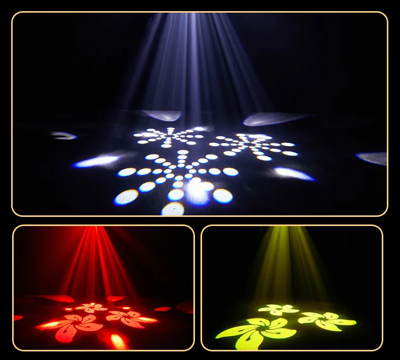 Disco Bee Eye's LED 150w Colorful Trigeminal Pattern Lights Gobo Moving Head Lig