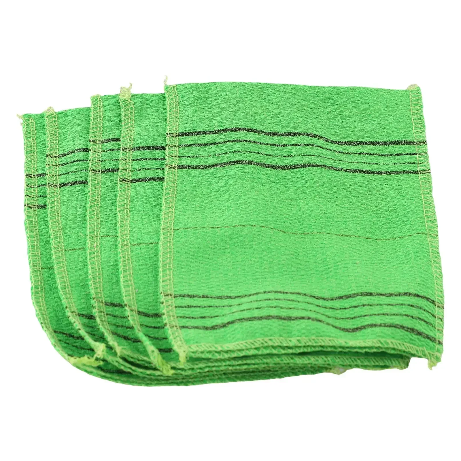 5Pcs Korean Exfoliating Washcloth Mitt Asian Exfoliating Bath Body Scrub Mitt Italy Towel Double Sided Exfoliating Cloth Gloves 6