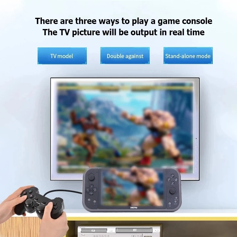 クニチカ　X40  7.0 インチ画面　 携帯 ゲーム コンソール X40携帯ゲーム機7.1インチ内蔵16グラムダブルロッカーポータブル