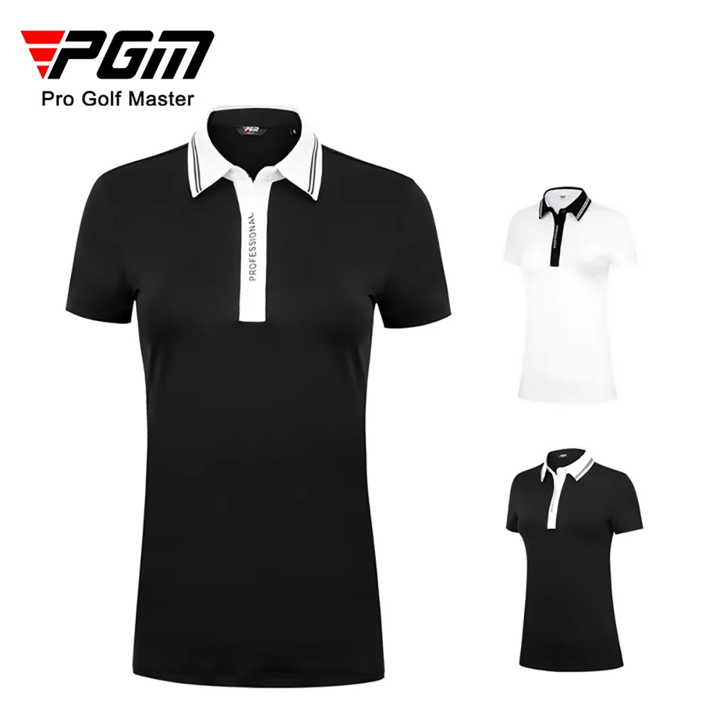 

PGM Spring/Summer Golf Clothing Ladies Clothes Summer Short Sleeve T-Shirt Quick Dry Sports