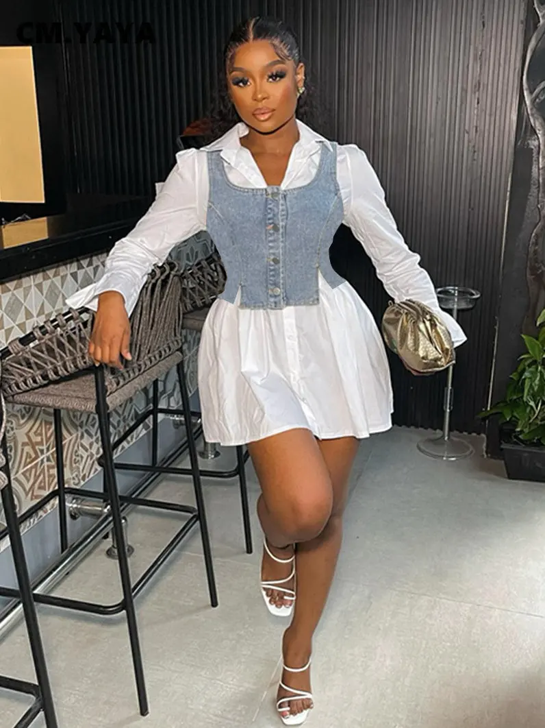 Camisa Blanca Chaleco Con Playera Playera Vestido Con Camisa