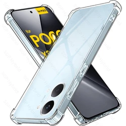 Clear Anti - Yellowing Shockproof Silicone Phone Case - Poco X8 Max (Transparent)