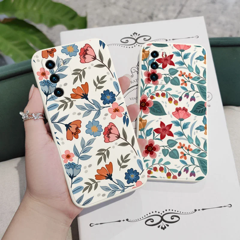 Blue Garden Liquid Silicone Phone Case