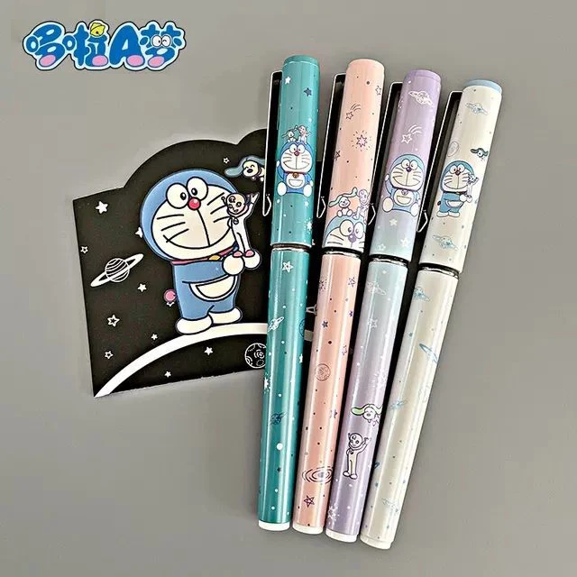 

Набор гелевых ручек Doraemon, 4 шт., эксклюзивный модный и яркий дизайн, школьные принадлежности для детей и студентов