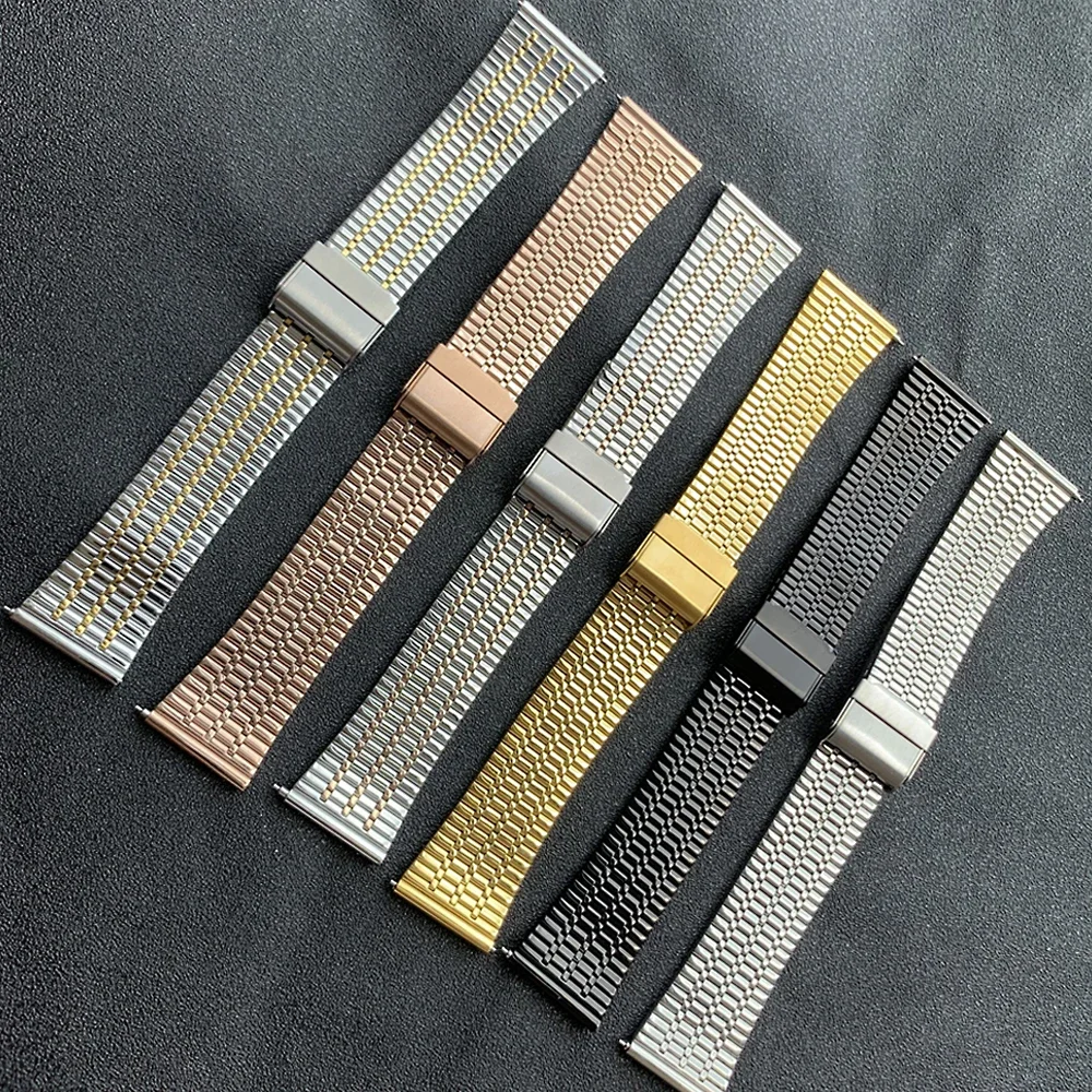 Sleek Metal Stainless Steel Wristband - Premium Adjustable Strap