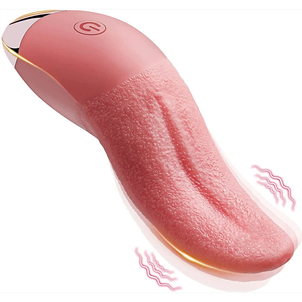 Tongue Licking Vibrator for Women Vibrating G Spot Clitoris Nipple Anal Vagina Stimulator Female Masturbation Tool Adult Sex Toy