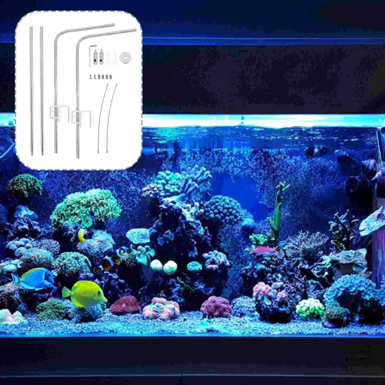 Light Aquarium Fish Tank Rack Stand Bracket Hangingholder Lamp Lighting Adjustable Aquatic Led Kit Aluminum Riserhigh Mount led lamp aquarium light aquarium lamp
