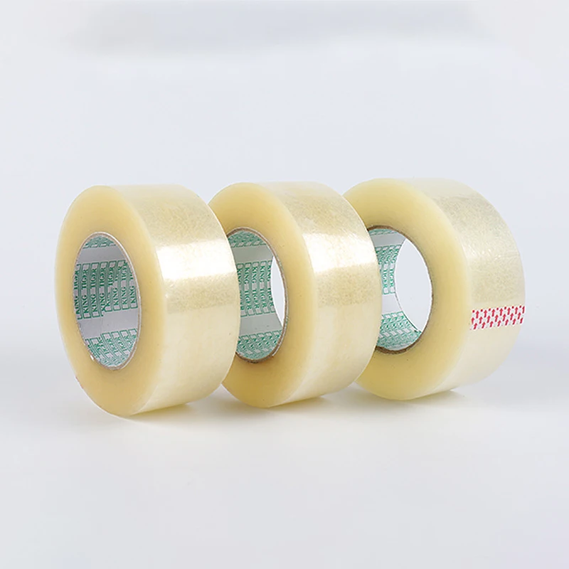 

Transparent Tapes Parcel Box Adhesive Packaging Shipping Carton Sealing Sticky Adhesive Tape Rolls Home Office School Stationery