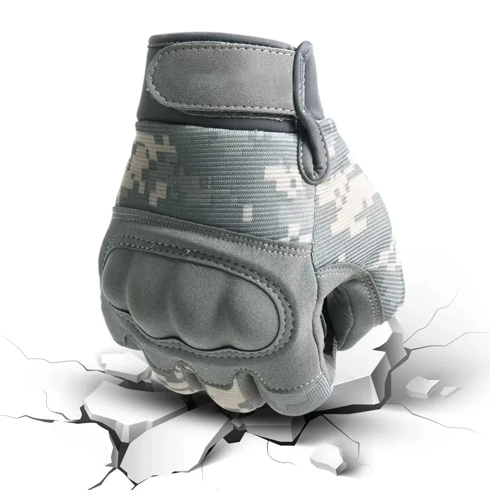 Tactical Gloves ACU Camouflage Touch Screen Paintball Combat Fight Hard Shell Bicycle Full Finger Gloves Men sports gloves tactical gloves full finger gloves male gloves