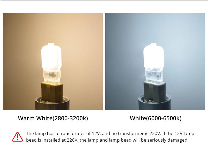 Description Picture 4 of item5/ 10pcs Mini G4 G9 LED bulb 3W 5W COB LED Bulb led lamp DC12V AC 220V 110V Corn Lights replace Halogen Spotlight Chandelier