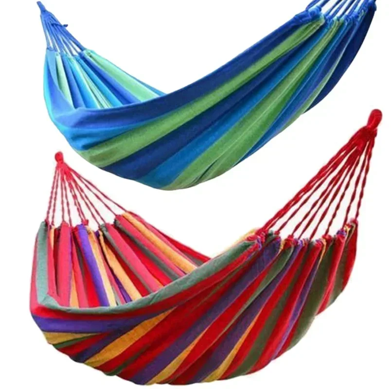 Ultralight Rainbow Camping Hammock with Backpack 6