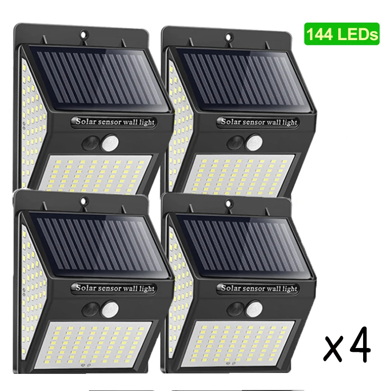 cheap solar lights 144 228 Solar Lamp Outdoor solar light LED Light Outdoor Solar Light with Motion Sensor Light Sunlight for Garden Decoration best outdoor solar lights Solar Lamps