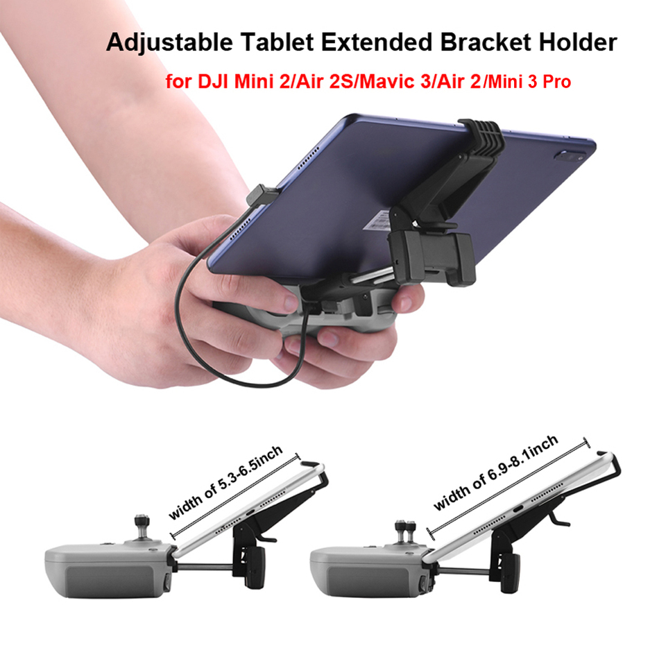 BRDRC Tablet Holder for DJI NEO/Mini 4K/Mini 3 Pro/Air 2S/Mavic 3/Air 3 RC-N1/N2/N3 Remote Controller for iPad/Galaxy/Huawei