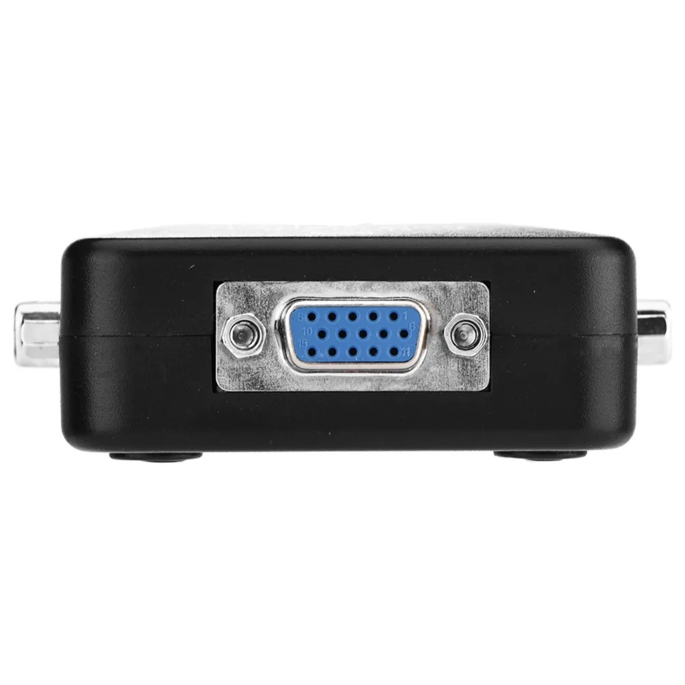 내구성 있는 4포트 USB 2.0 KVM 스위치 플러그 앤 플레이 VGA 포트 VGA 수동 스위치 박스 USB 2.0 KVM VGA 스위처 PC 공유