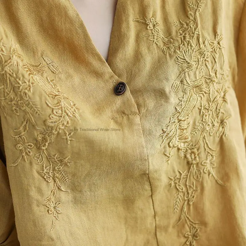 Рисунок 6 - Новая Элегантная женская блузка в китайском стиле