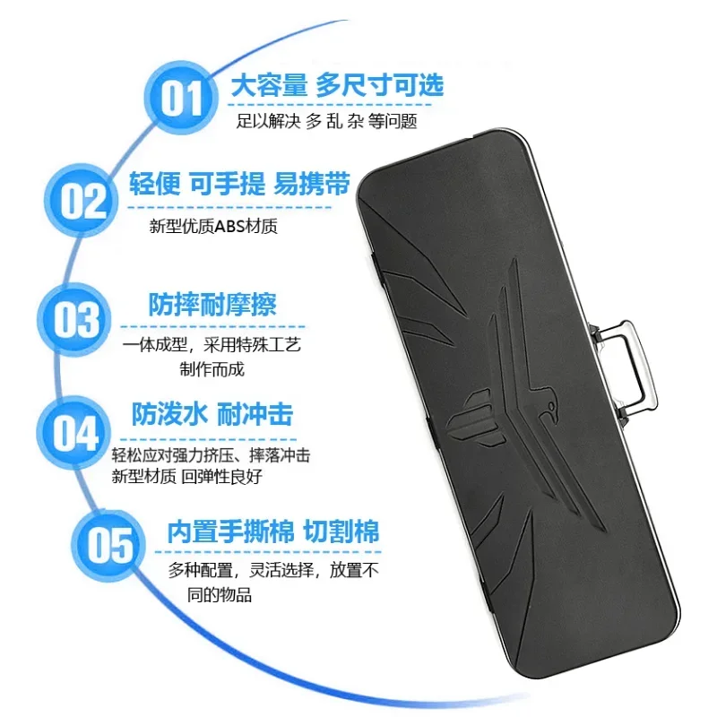 Hard Shell Suitcase Bag Beauty Hair Gun Box Hand Tear Sponge Fishing Gear Drone Tactical  ABS Storage Password Lock Toolbox Bags
