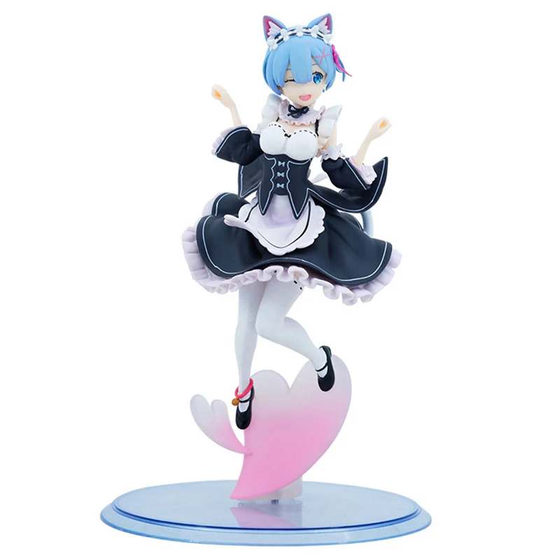 

22cm Re:ZERO Starting Life In Another World Anime Figure Rem Action Figure Rem Ram Figure Collectible Model Toys Kids Gift