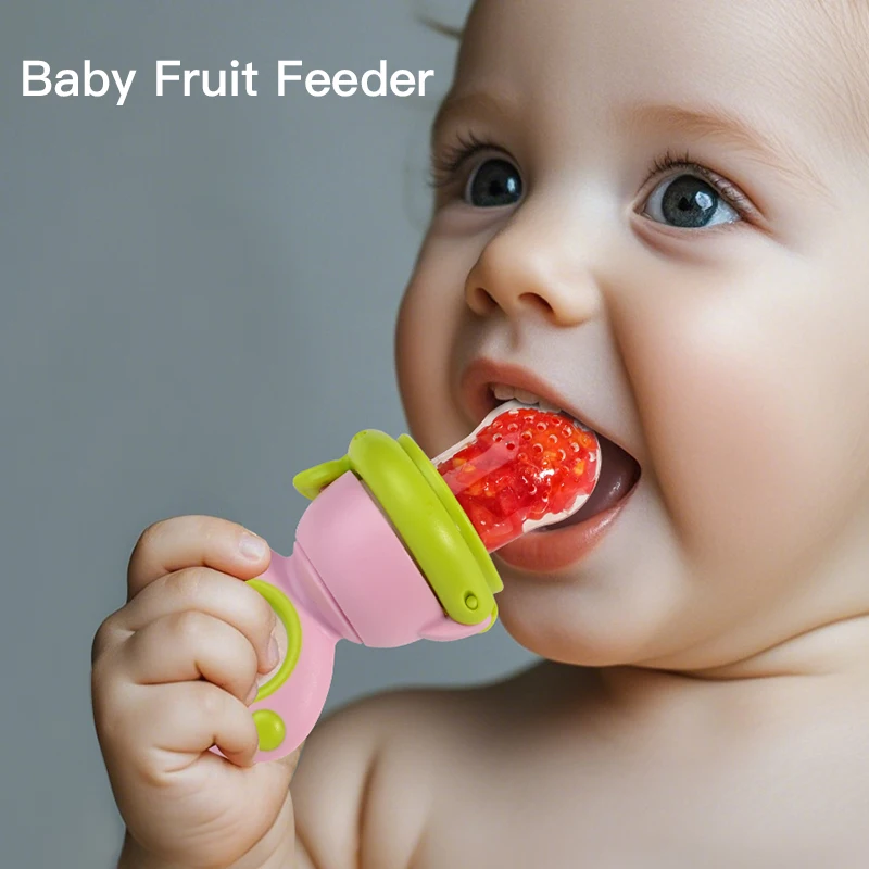 Rotating Push-type Food Grade Silicone Fruit and Vegetable Feeder For Infants Dinosaur Shape Toddlers Supplementary Food