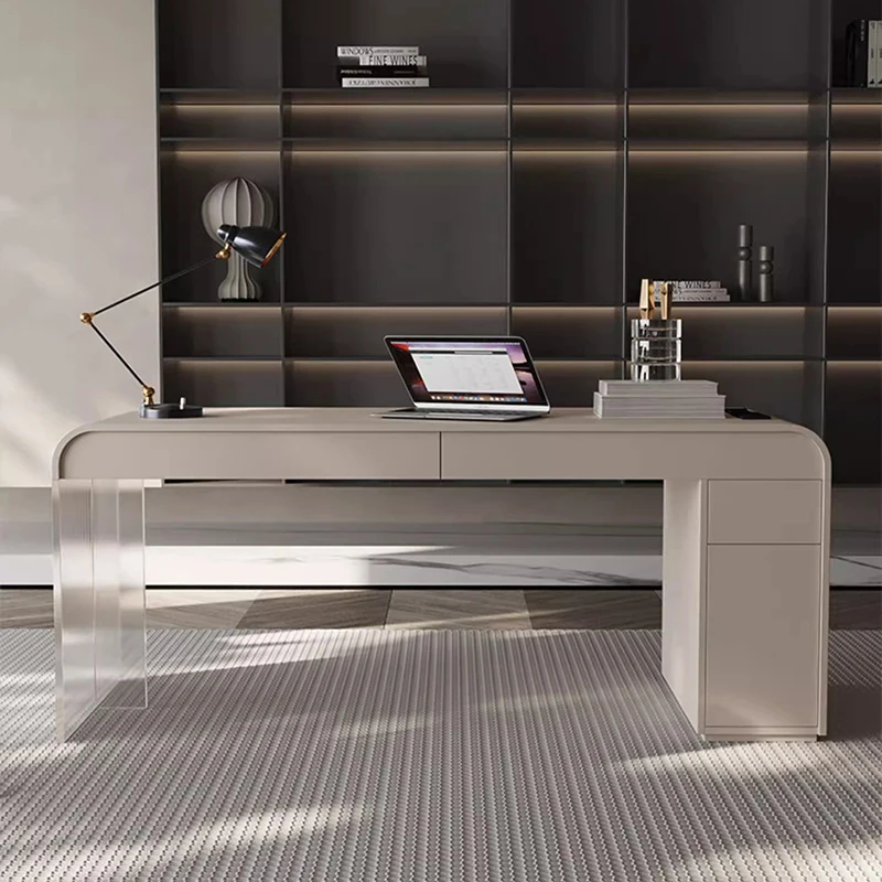 Desktop Executive Office Desks Computer Meeting Writing Reception Workbench Storage Standing Writing Tavolo Da Lavoro Furniture reception writing office desks l shape executive desktop drawers workbench conference storage tavolo da lavoro luxury furniture