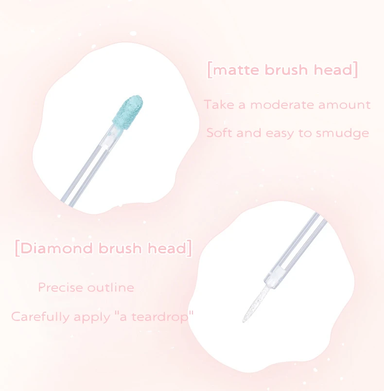 LEEMEMBER Gemini Series Liquid Eyeshadow Fine Diamond Refresh Eye Shadow Double Texture Effect Brighten Makeup Cosmetic 5