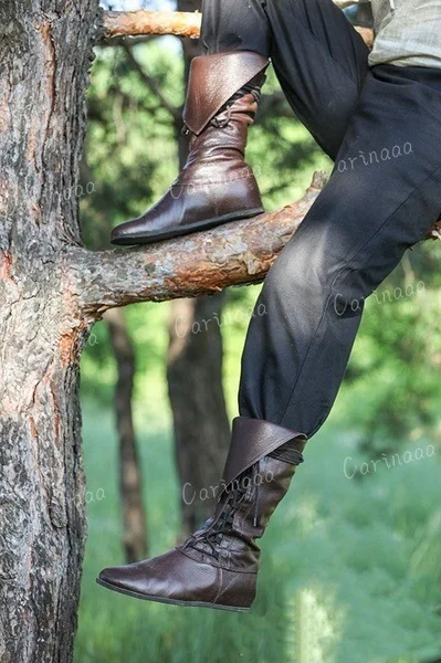 Botas Zapatos Historicos Botas Medievales, Zapatos De Sandalias De