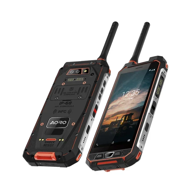 AORO M5 디지털 아날로그 4G DMR 무전기 본질안전 Zone 1 Division 21 Ex IECEx 방폭 워키토키 러기드폰