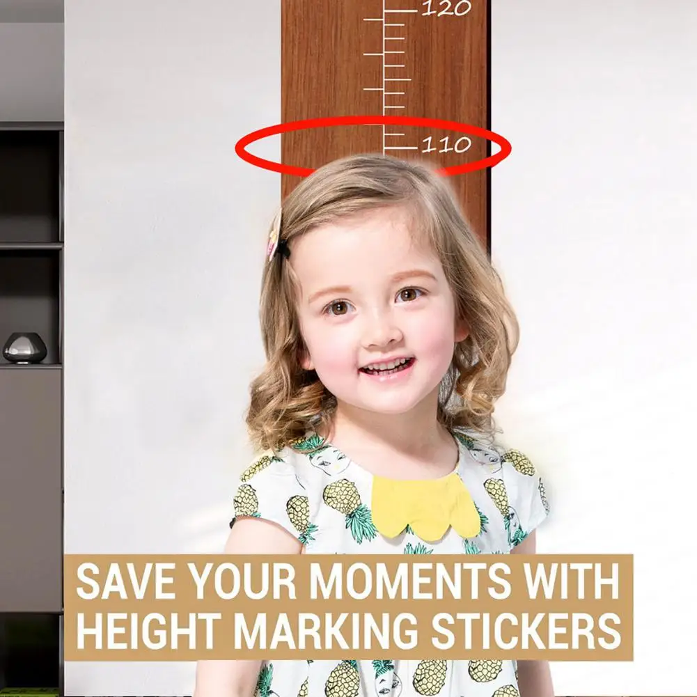 Solid Wood Growth Chart Wooden Splicing Kids Growth Chart for Boys Girls Nursery Height Measurement Ruler for Children's Room