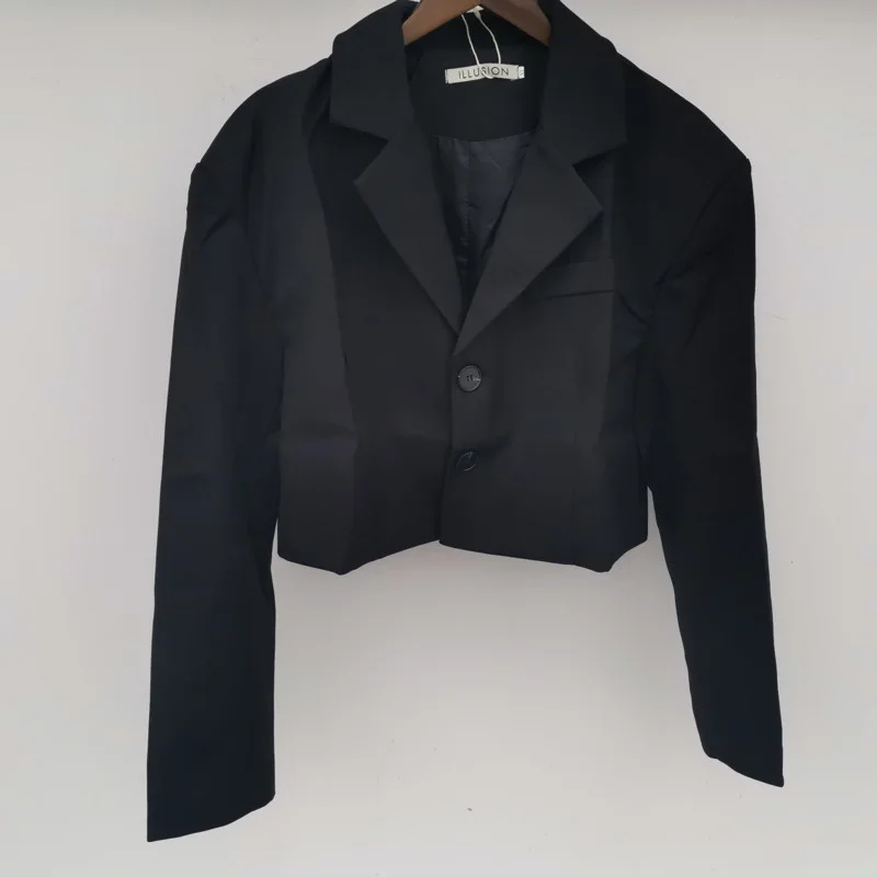 terno casaco outono ins temperamento coreano personalidade preto cáqui blazer 9y8783