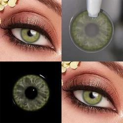 Vibrant Multi - Tone Contact Lenses - Half - Year Wear, 2 - Pack (GEM Yellow Brown)