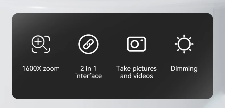 Description Picture 3 of itemHandheld Digital Microscope 1600X Magnification USB Microscopes Camera for Adults Kids with 8led Coin Magnifier for IOS Android