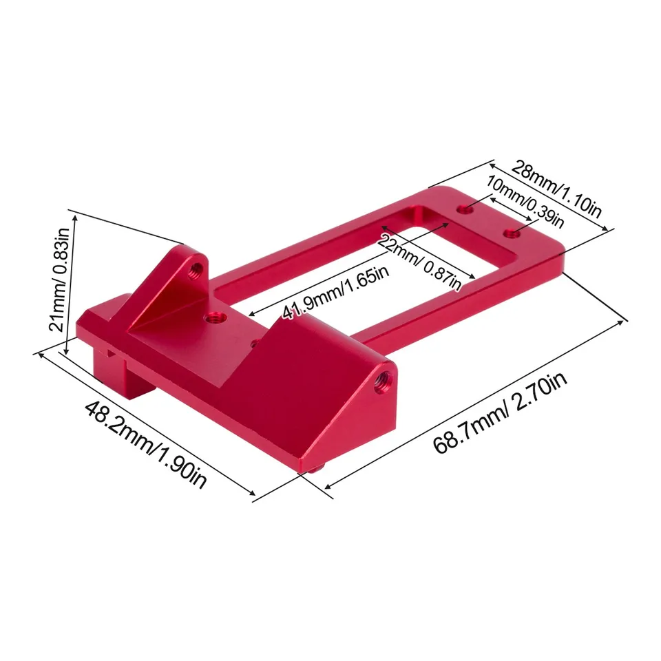 Rhino Capra Full CNC alluminio Offset Portal assi per 1/10
