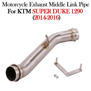Slip On For KTM Super DUKE 1290 2014 2015 2016 Motorcycle Exhaust Modify Escape Moto Middle Link Pipe Connect Original Muffler