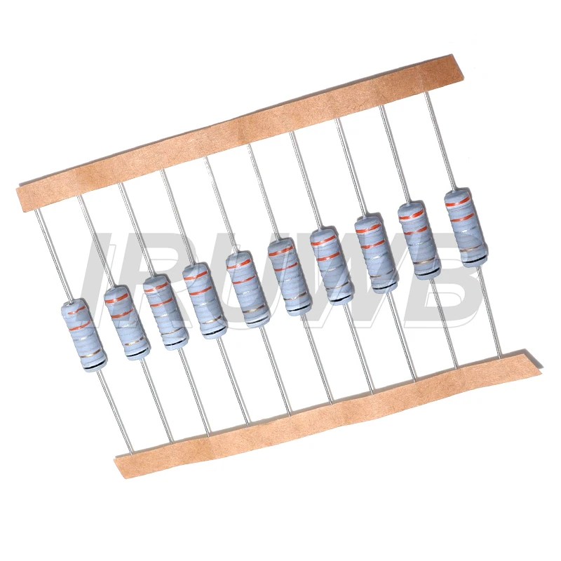 10pcs 0.1R 0.1 0.22 0.33 0.47 1 2.2 4.7 6.8 10 22 33 47 51 68 100 ohm 3W 5% Wire Wound Resistor Fuse Winding Resistance image 2