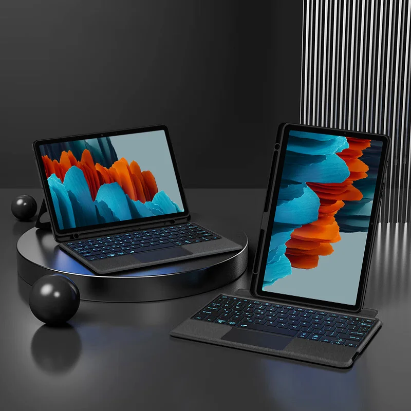 étui clavier magnétique pour galaxy tab en effet couverture tablette patch lado touchsub clavier magnétique souris