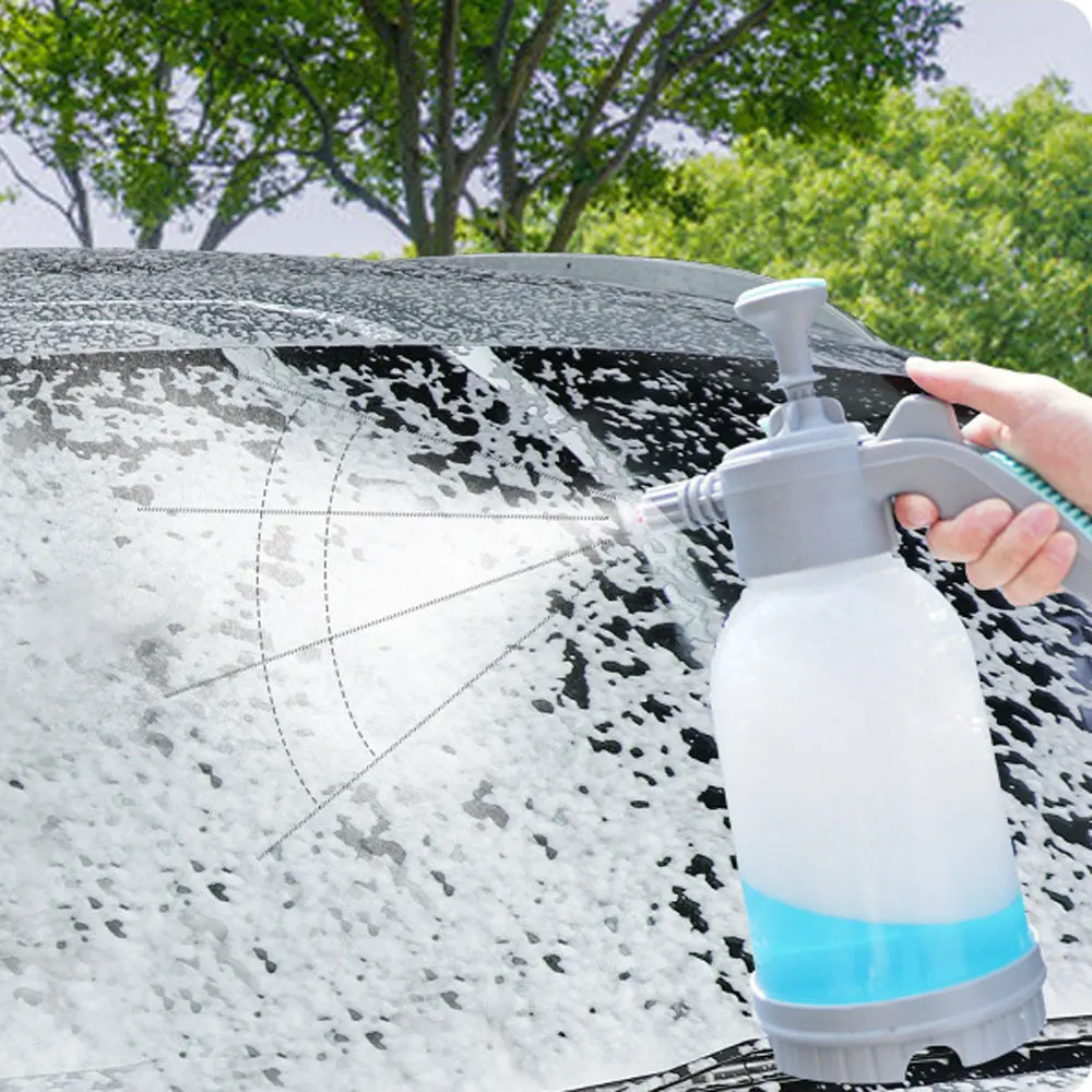 

2L Foam Watering Can Household Hand-held Car Wash Watering Car Home Gardening Air Pressure Sprayer Disinfection Cleaning Tool