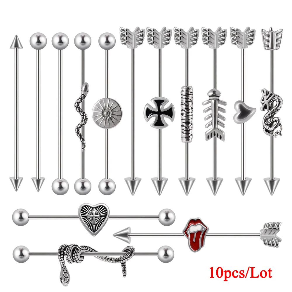 Arrow Industrial Piercing Jewelry Industrial Ear Piercing Stainless