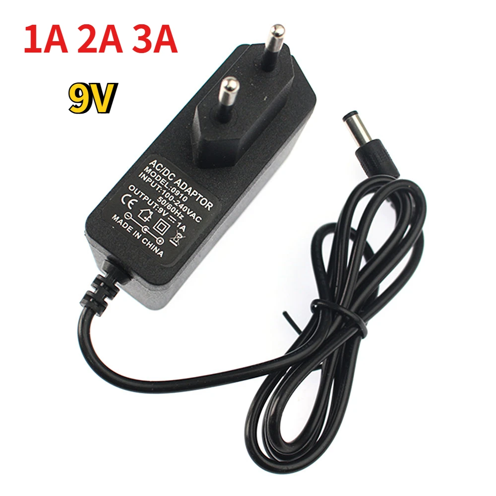 AC To DC 9V Switching Power Supply Adapter AC DC 220V ถึง 9 V โวลต์แหล่งจ่ายไฟสากล Charger 1A 2A 3A 1