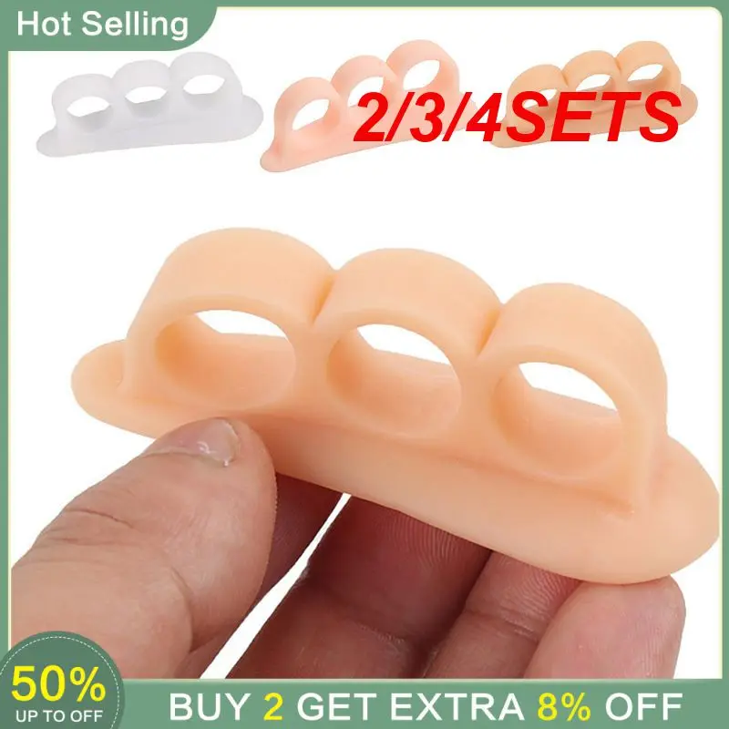 

2/3/4SETS Toe Separators Corrects Misaligned Toes Toe Protectors Orthopedic Bunion Guard Foot Care Foot Pain Revolutionary