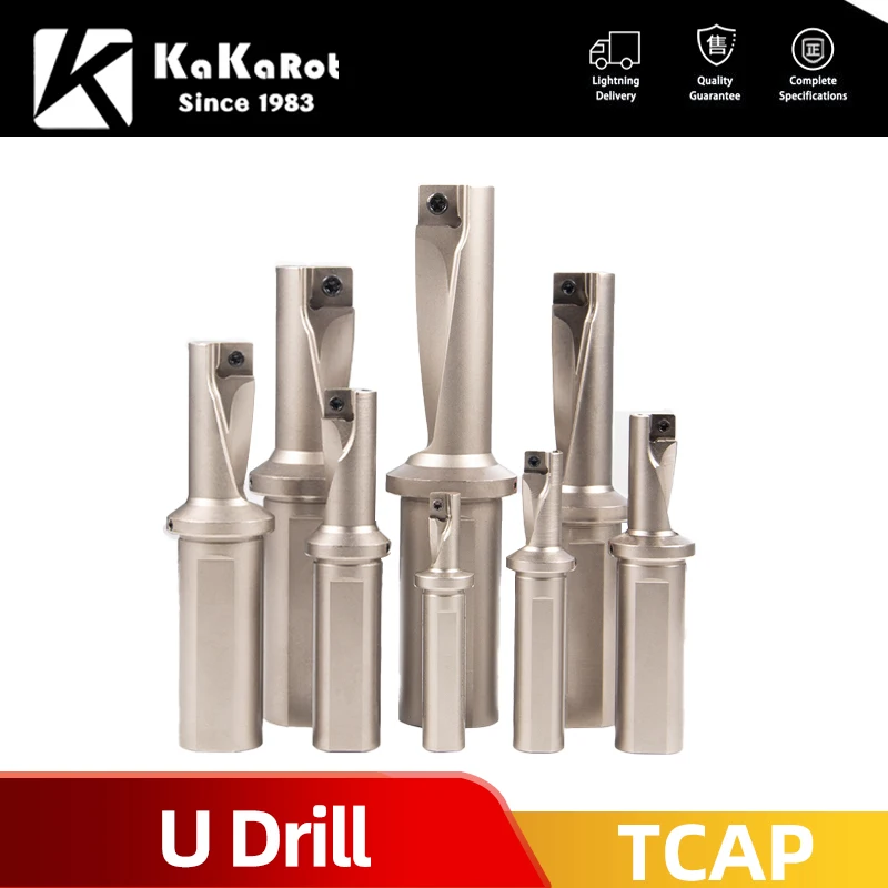 

KaKarot TCAP U Drill 2.25D 3.25D XCMT TT9080 inserts Multi-function Drill Small Hole Fast Drill Violent drill Turning Tools Bar