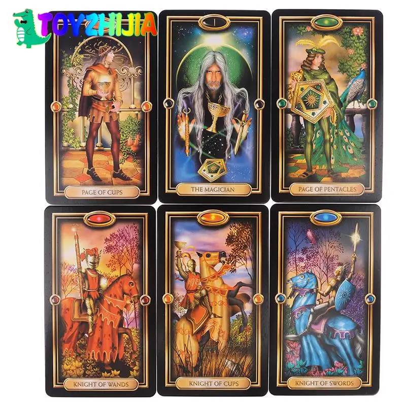 New The Gilded Tarot Deck Card Game Toy Divination Oracles Guidance Fate  Board - AliExpress