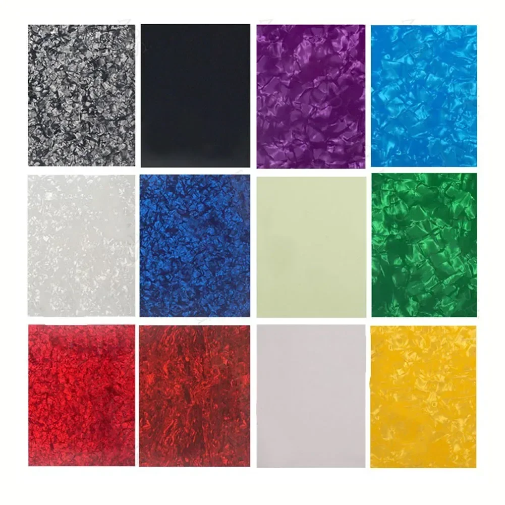 Pvc Celluloid 1pc Pickguard Blank Sheet Celluloid PVC Muticolor Acoustic Guitar Pick ...