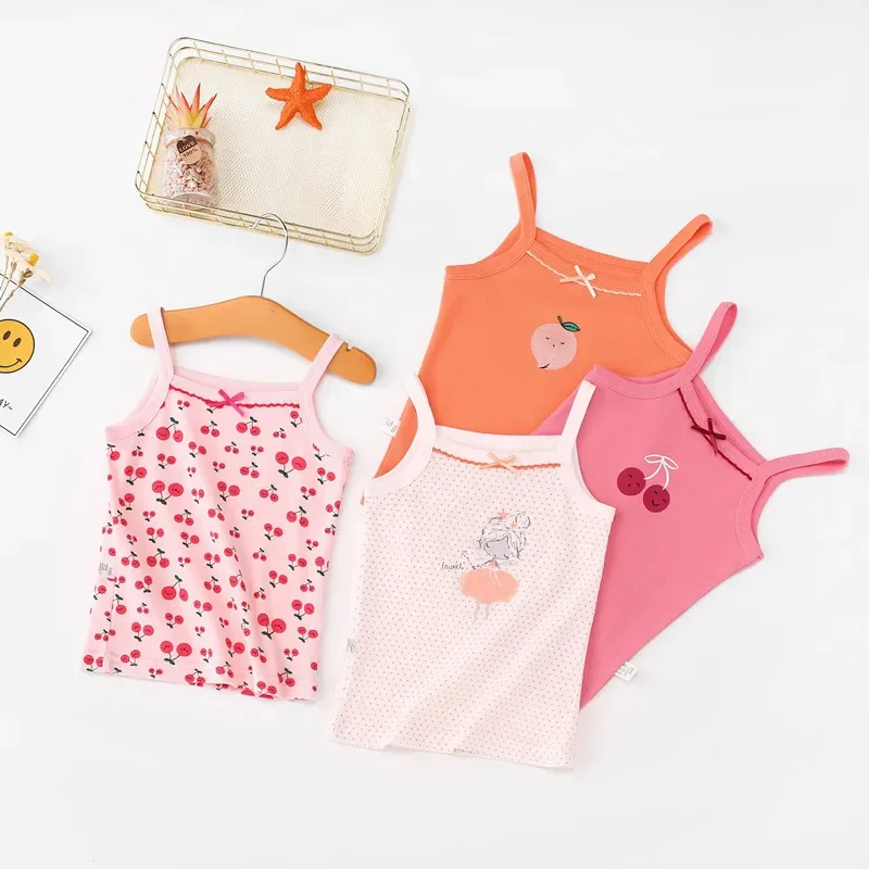 Girls Cotton Tank Tops Undershirts Multiple Styles Boys Underwear Teen Bra Kids Camisole Vests 10 12Y with kids underwear kids tops