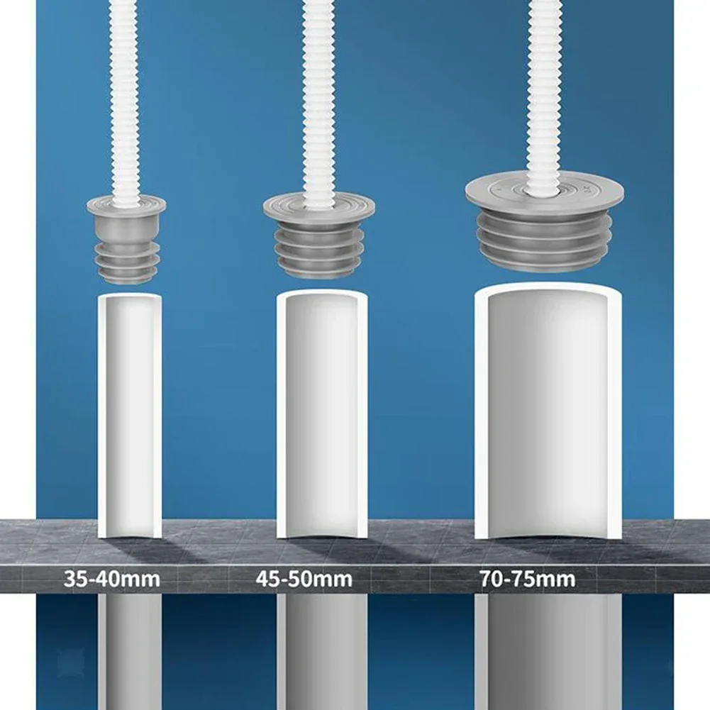 Sewer Seal Ring Drain Seal Plug 1pc Silicone Sewer Seal Ring Kitchen Sink Sewer Pipe Plug Washing Machine Anti-odor Leakage Floor Drain Connector Stopper