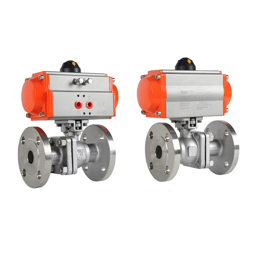 

COVNA 2 Way Stainless Steel PTFE Flanged Connection Pneumatic Actuated Ball Valve