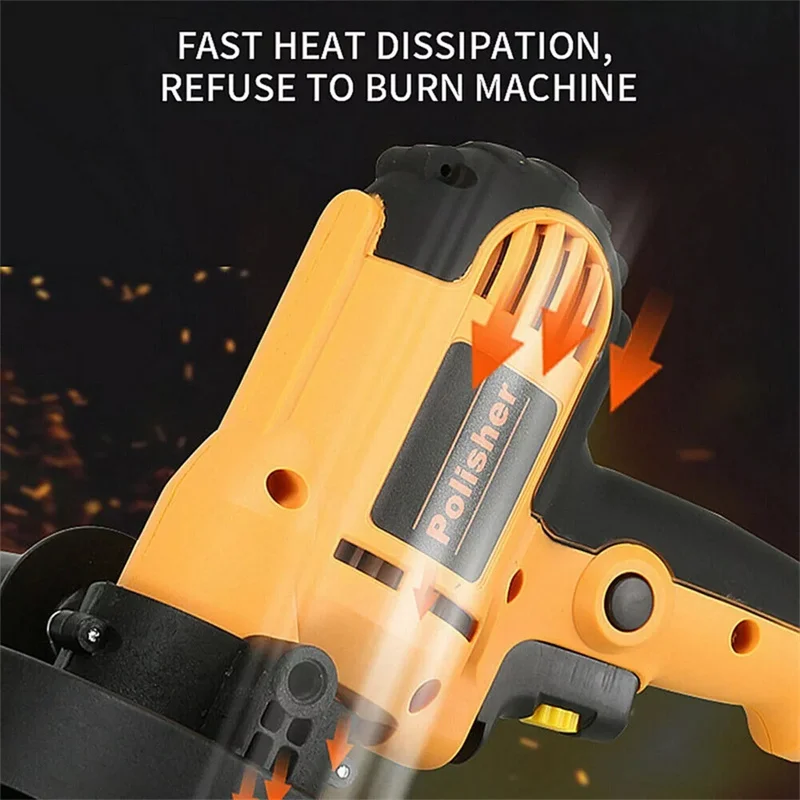 Electric Car Polisher 220V 700W Auto Polishing Machine Adjustable Speed Sander Waxing Tools Car Accessories Powewr Tool 4